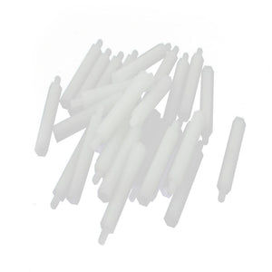 30 Pcs M3 35mm+6mm Female/Male Nylon Hex Standoff PCB Pillar Spacer