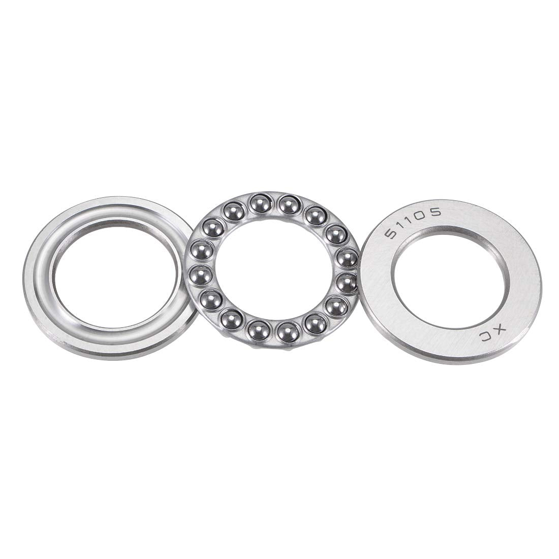 51105 Thrust Ball Bearings 25mm x 42mm x 11mm Carbon Steel One-Way Rolling Direction
