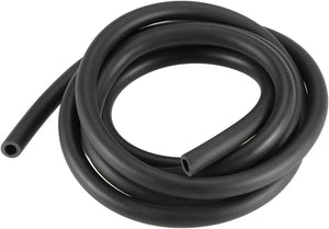 Lubricating Oil Hose, 5mm(13/64") ID x 8mm(5/16") OD 4.92Ft/1.5M Rubber Water Hose Pipe Tubing Black