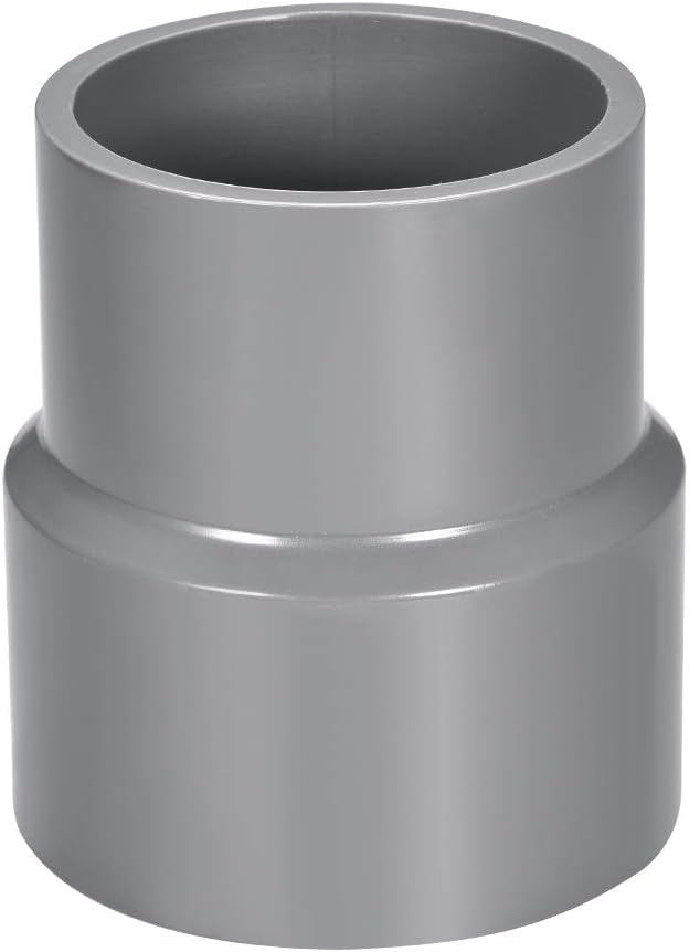 PVC DWV Reducing Coupling Schedule 40 Gray 63mm x 75mm Socket