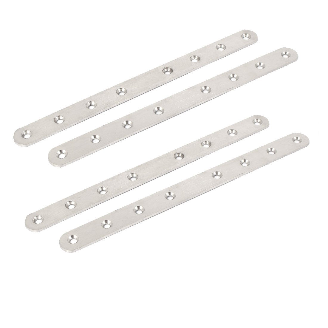 A16041100ux1955 250mmx20mmx3mm Straight Flat Mending Repair Plate Fastener 4pcs (Pack of 4)