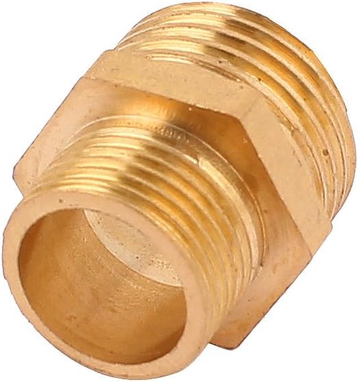 1/2BSP x 3/8BSP Thread Brass Hexagon Reducing Bushing Pipe Adapter