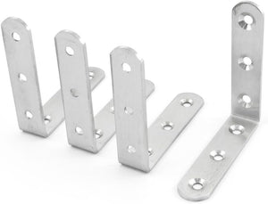 4 Pcs Round End 90 Degree Corner Bracket Fastener 80mm x 80mm