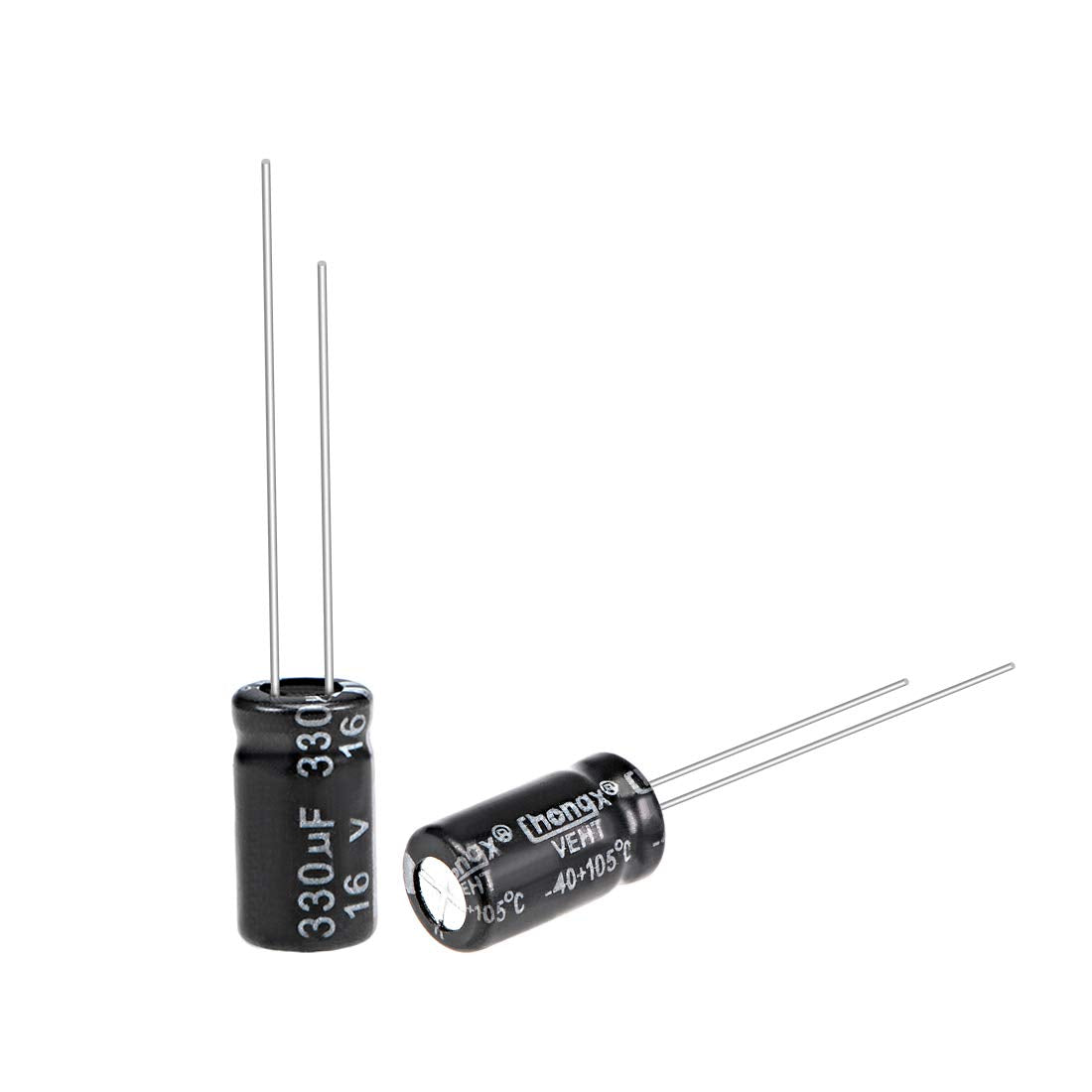 330uF 16V Capacitor, Aluminum Electrolytic Capacitors 105C High Temp 100pcs