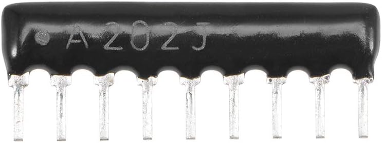 2K Ohm Resistor Network 1/8W SIP-9 Array 2.54mm Bussed Type 5% Tolerance 10pcs