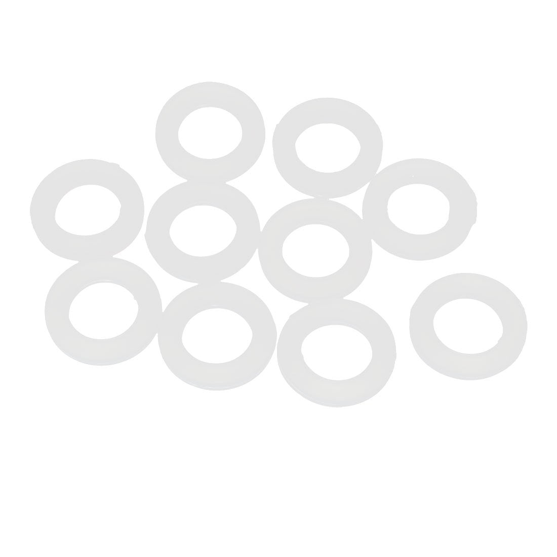 10 Pcs Silicone O-Rings Sealing Rings 24 x 16 x 3mm White Silica Gel