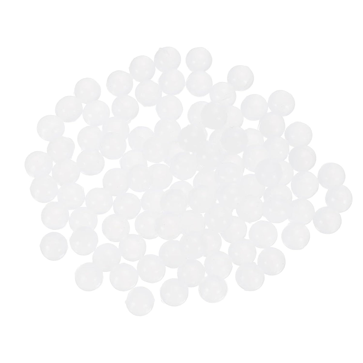 100Pcs Raised Panel Cabinet Door Spacers, 1/4"(7mm) Silicone Ball Stabilizers Bumpers for Cabinet Door Alignment Stress Distribution, White