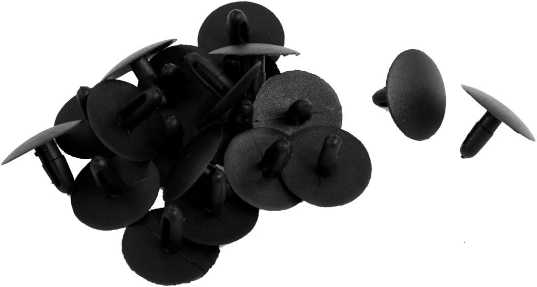 20 Pcs 8.5mm Hole Retainer Clips Plastic Drive Rivets Flaps Bumper Fender Push Clips