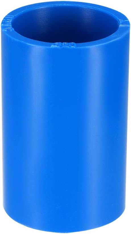 20mm Straight PVC Pipe Fitting Coupling Adapter Connector Blue 10Pcs