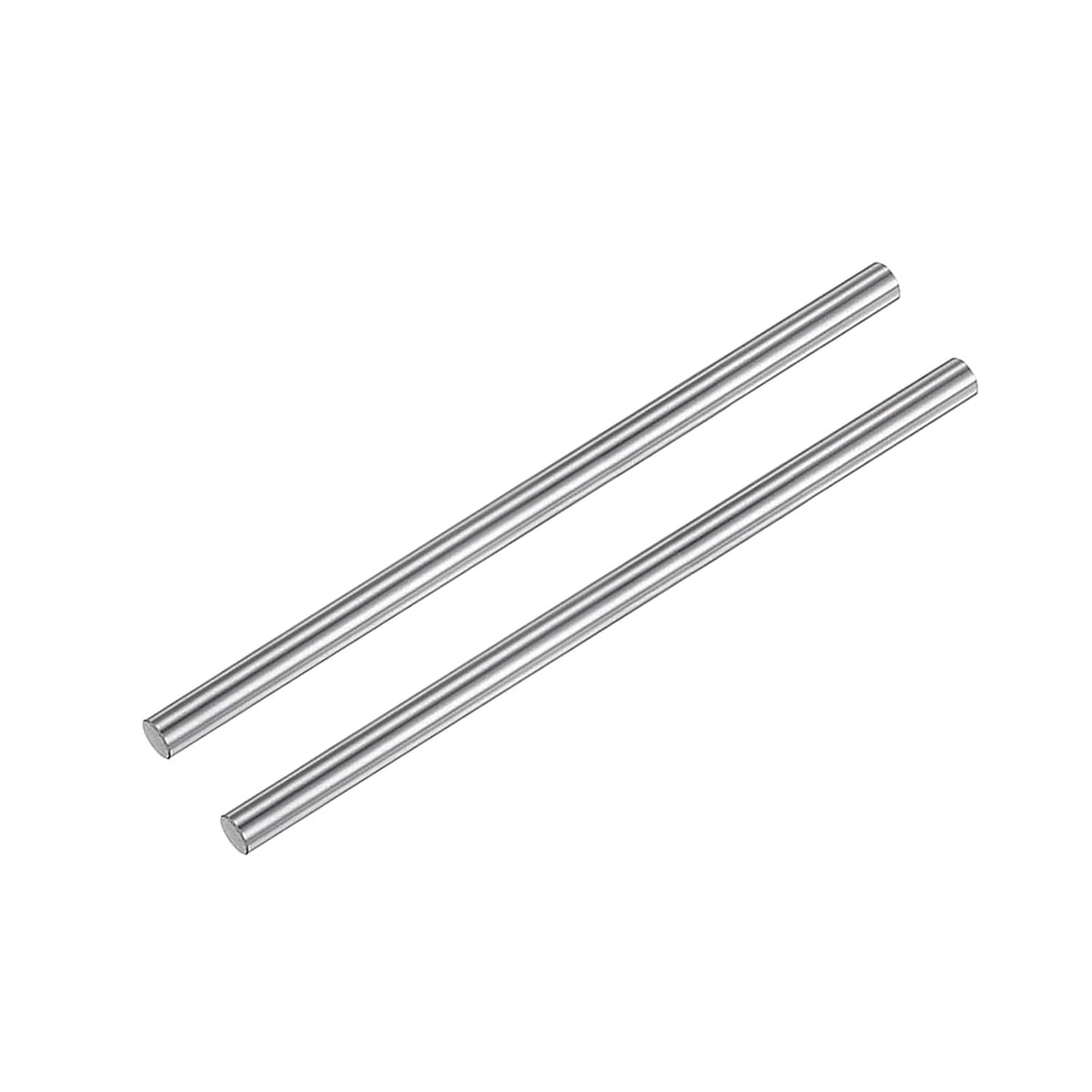 2pcs Linear Motion Rods 10mm x 100mm (0.39 x 3.94 Inches) Case Hardened Chrome Plated Linear Rail Shaft Round Guides for 3D Printer, DIY, CNC