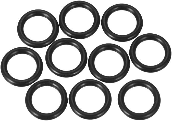 Nitrile Rubber O-Rings 16.01mm OD 10.77mm ID 2.62mm Width, Metric Sealing Gasket, Pack of 10