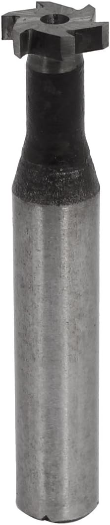 12mm Cutting Dia 3mm Cutting Depth 6 Flutes Straight Shank T Slot Milling Cutter