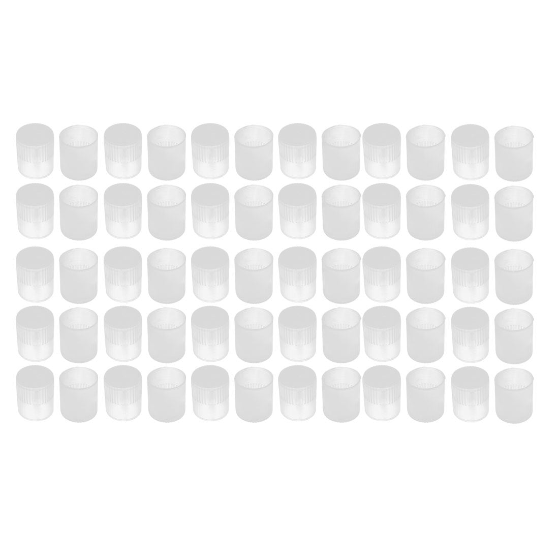 60Pcs 12mm Inner Dia PE Plastic End Cap Bolt Thread Protector Tube Cover