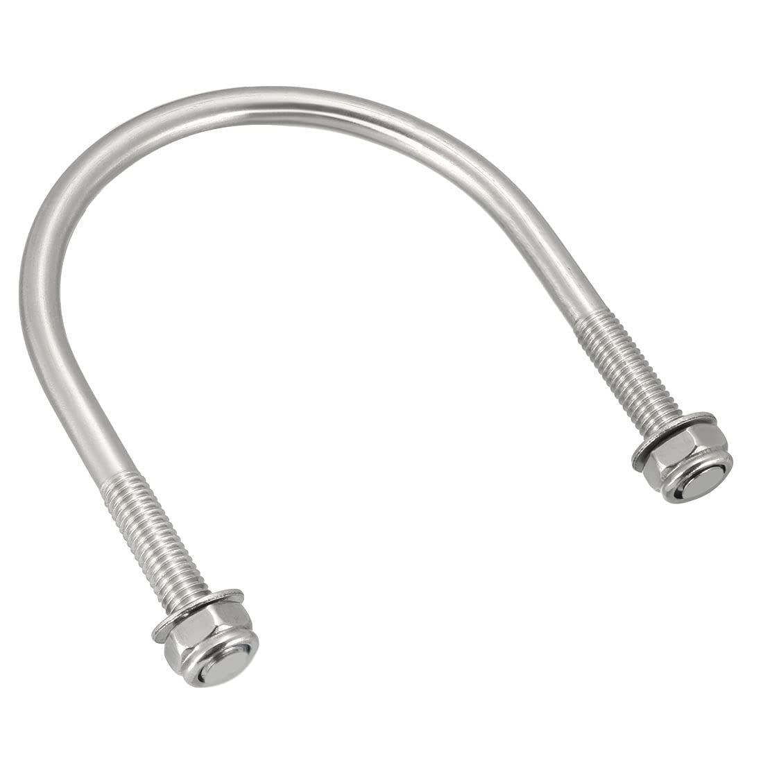 u-Bolts 10Pcs 2.36"(60mm) Inner Width 80mm Length M6 304 Stainless Steel Round U Bolt with Nuts Washers for Boat Trailer Axle