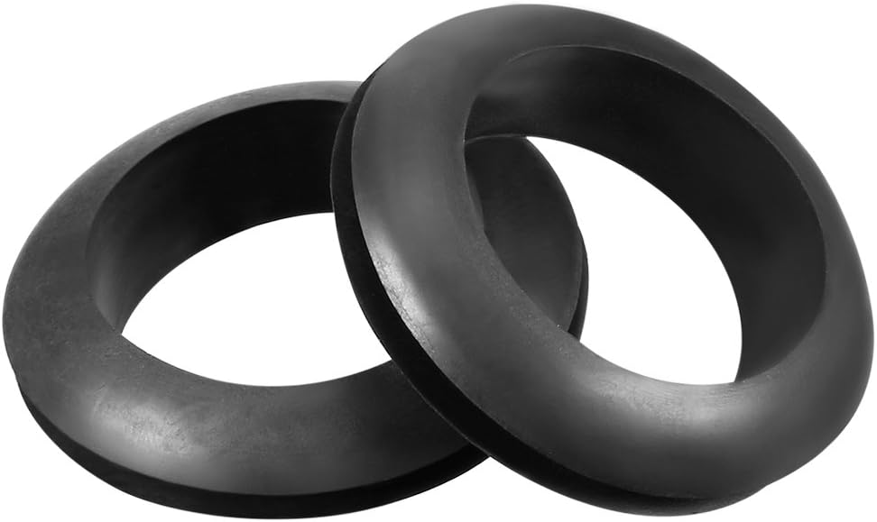 Wire Protector Oil Resistant Armature Rubber Grommet 30mm Inner Dia 20Pcs Black