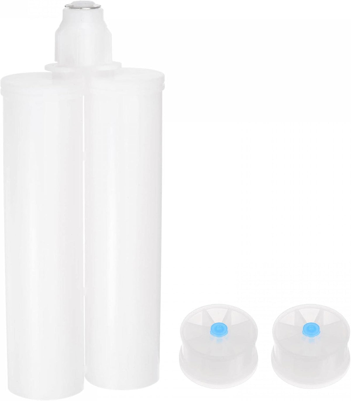 Epoxy Gun Adhesive Cartridge, 220mm Plastic Resin Mixer Dual Glue Cartridge with Gray Piston for 400ml/13.5oz 1:1 AB Glue Adhesive Gun