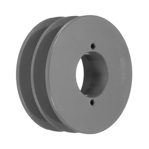2BK45H V-Belt Sheave 1-5/8"Bore 1.7"OD Double Groove Web Sheave Bored-to-Size Sheave, Cast Iron, Belt Section for 3L or B Belt