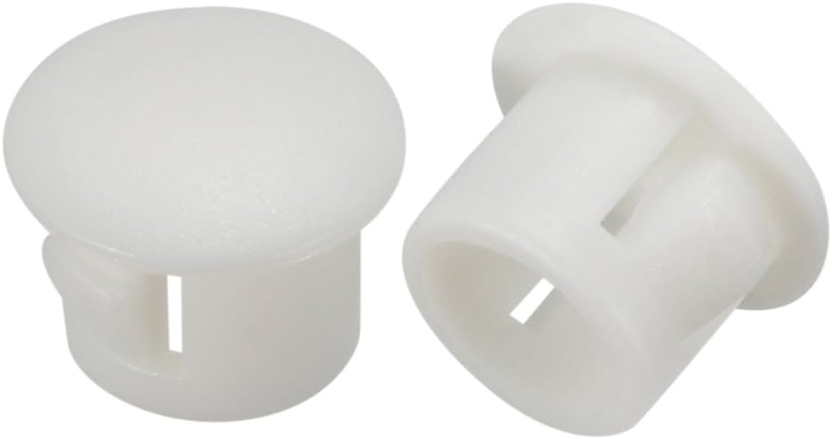 Hold Plugs,100 pcs 8mm Mounted Dia Snap in Cable Hose Bushing Grommet Protector Black