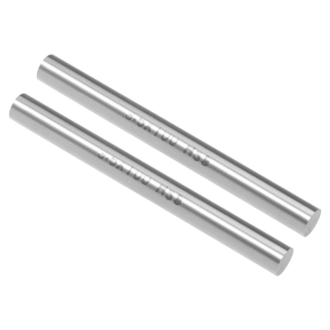 2pcs Round Steel Metal Rods, 9.5mm x 100mm High Speed Steel (HSS) Lathe Bar Stock Tool, for Shaft Gear Drill Lathes Boring Machine Turning Miniature DIY Craft, 2pcs