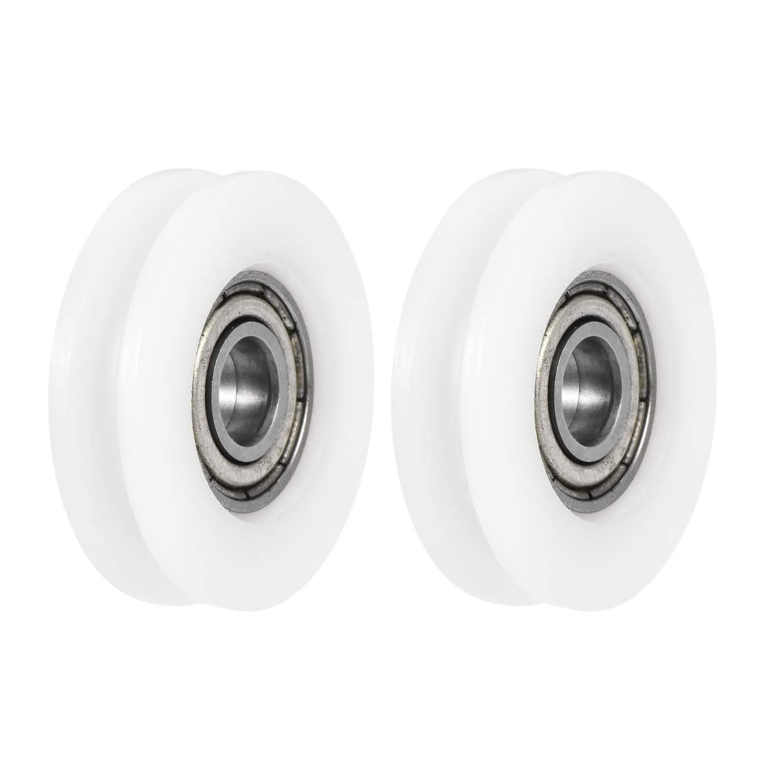 U Groove Ball Bearings 6x27x7mm Double Shielded (GCr15) Bearings 2pcs