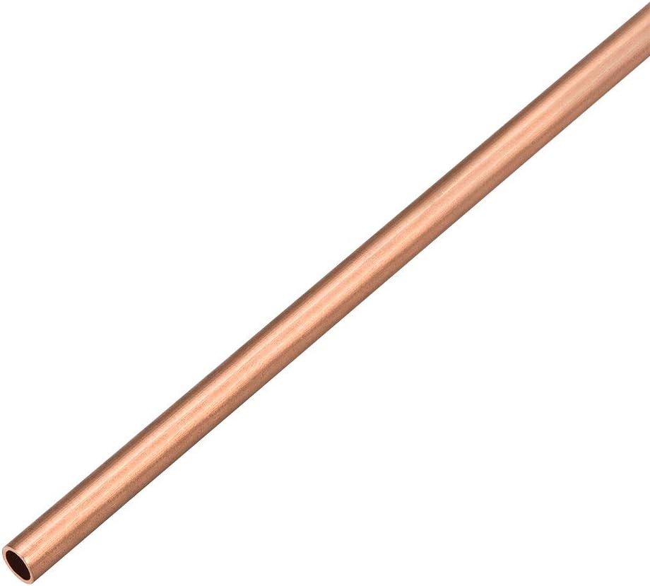 Copper Round Tube Pipe 5mm Outside Diameter X 4mm Inside Diameter 500mm Long