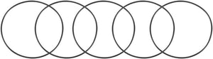 Nitrile Rubber O-Rings, 67mm OD 64mm ID 1.5mm Width, Metric Sealing Gasket, Pack of 5