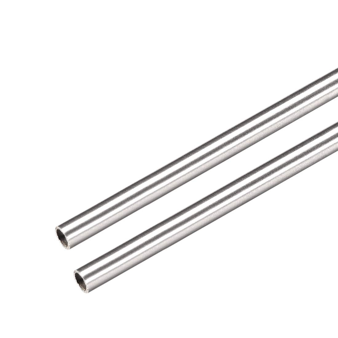 2Pcs 304 Stainless Steel Capillary Tube Tubing 2.8mm ID 3.2mm OD 300mm Length 0.2mm Wall