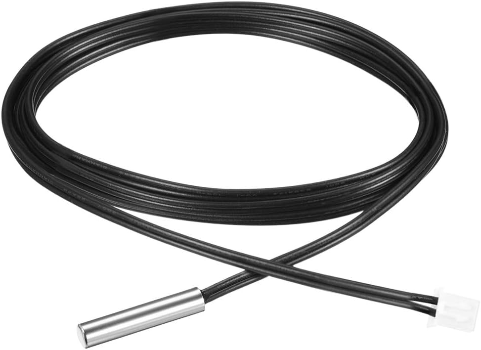 5K NTC Thermistor Probe 39.4 Inch Stainless Steel Sensitive Temperature Temp Sensor for Air Conditioner