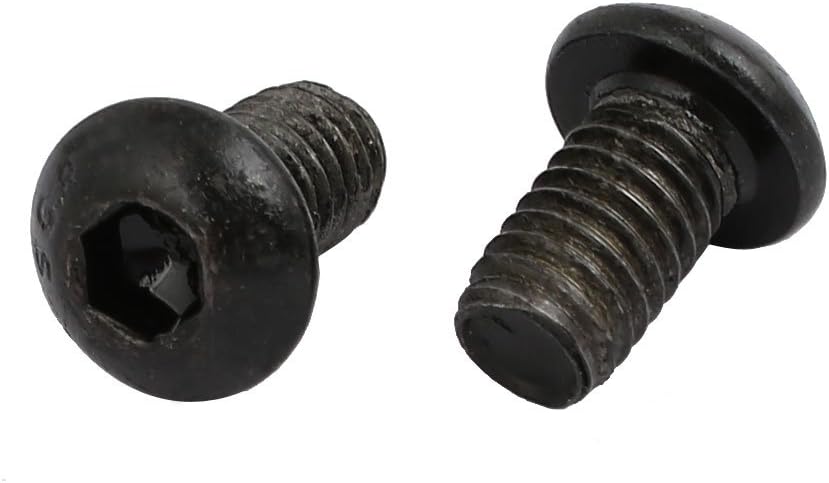 2pcs M6x10mm 10.9 Grade Left Hand Thread Bolt Lock Screw for Drill Chuck