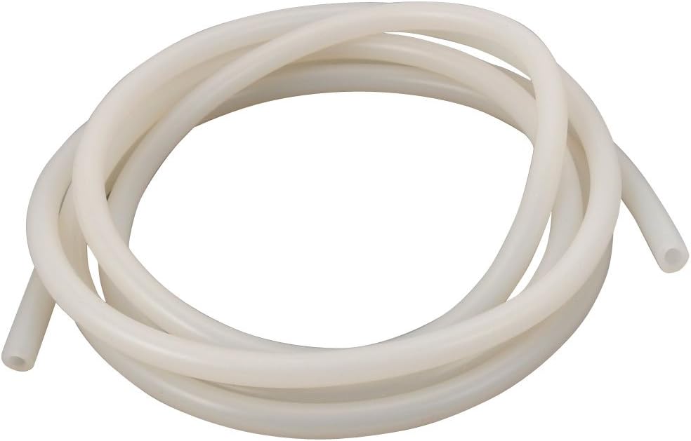 4mm x 8mm High Temp Resistant Flexible Silicone Tube Hose Pipe 2 Meters Long