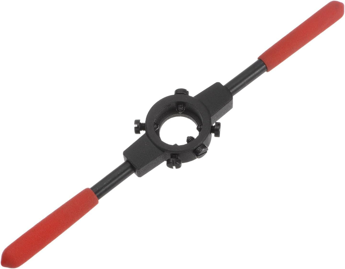 Die Stock Handle Wrench, for Metric M7-M9 (Metric) / 5/16" (UNC/UNF) / 25mm OD Round Dies, 25mm x 9mm Threading Die Holder with Plastic Handle