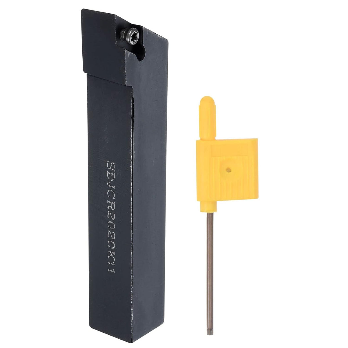 Indexable CNC Lathe Turning Tool Holder, 93° SDJCR2020K11 3/4" Shank 40CrMo-42CrMo Steel Carbide Turning Tool Holder for Turning Grooving Threading