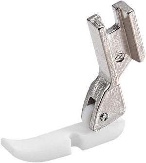 #T36N Narrow Zipper Foot with Plastic Bottom Suitable for Most of Industrial Sewing Machines White