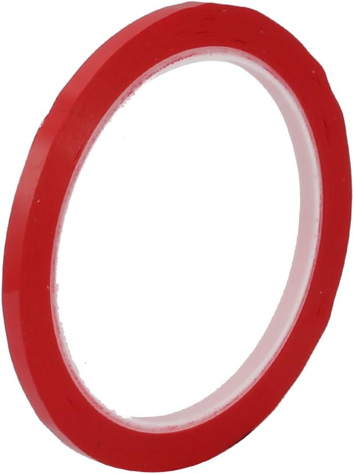 5mm Width 50m Length Single-Side Electrical Insulated Adhesive Tape Red