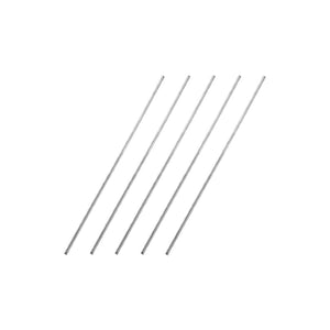 1.5mm x 100mm 304 Stainless Steel Solid Round Rod for DIY Craft - 5pcs