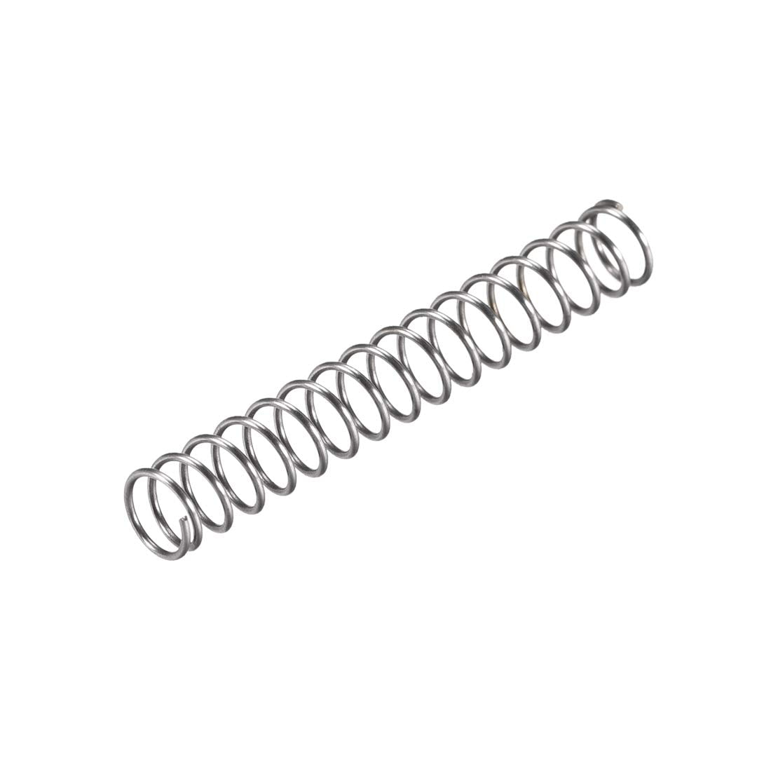 Compression Spring,6mm OD, 0.6mm Wire Size, 22mm Compressed Length, 40mm Free Length,10N Load Capacity,Gray,30pcs
