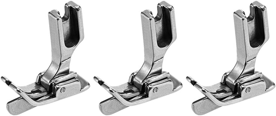 LinkMejor #SP-18R Industrial Sewing Machine Hinged Presser Foot with Right Guide 1/8" (3mm) 3pcs