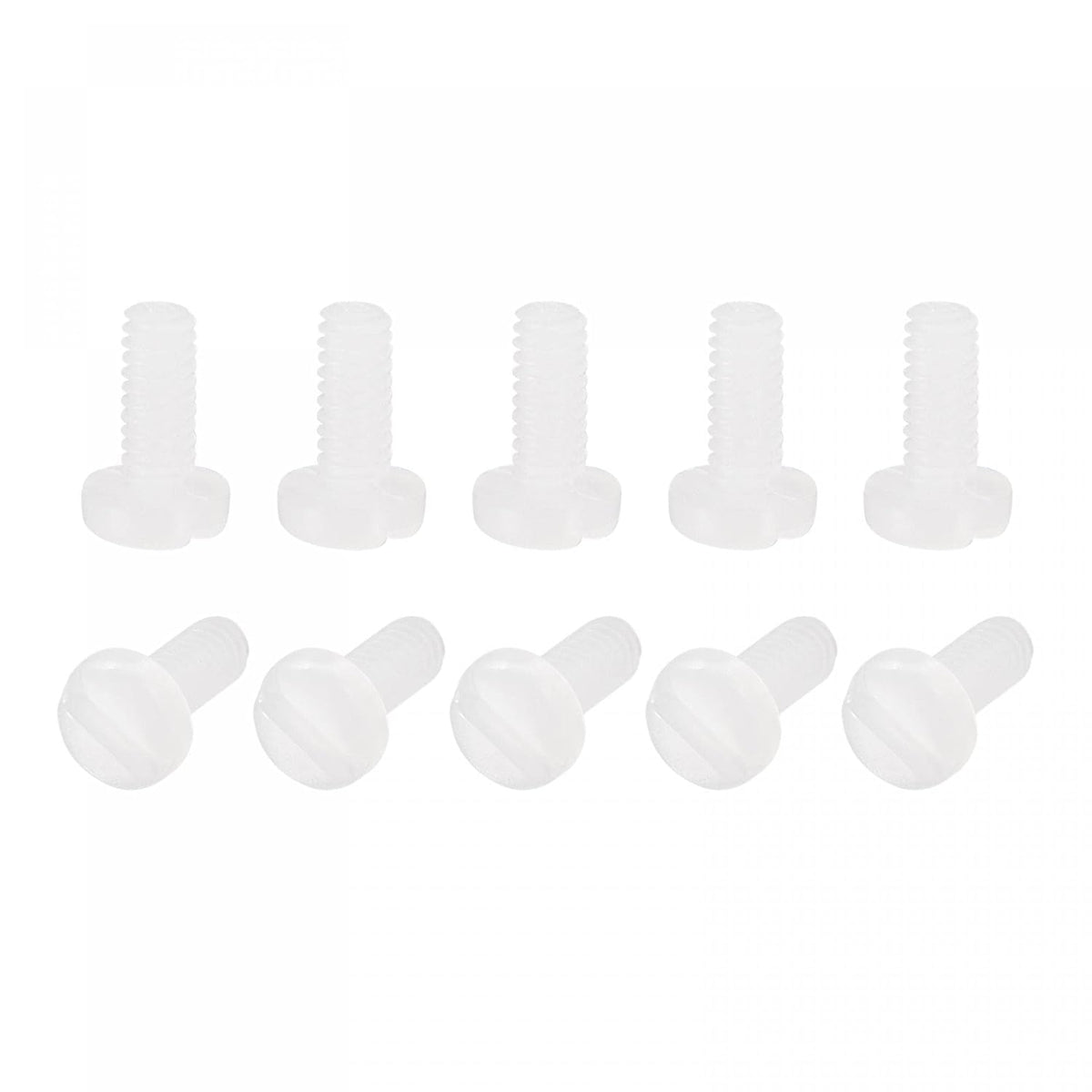 Nylon Machine Screws, M2x5mm Slotted Pan Head Fasteners Bolts for Electronics, Communications, Equipment, 50Pcs