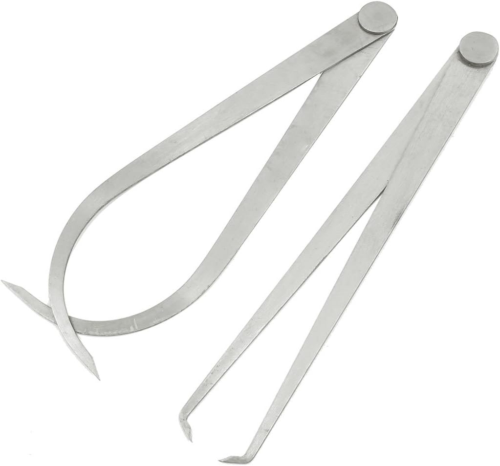 20cm Long Metal Firm Friction Joint External Internal Calipers Tool 2 Pcs