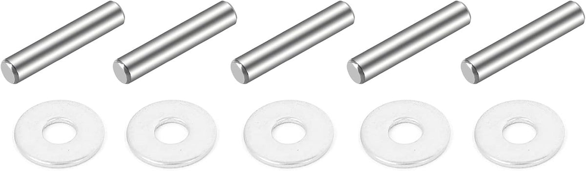 M5x10mmx1mm Round Flat Washer 100pcs and 5x 30mm Dowel Pin 304 Stainless Steel 10pcs