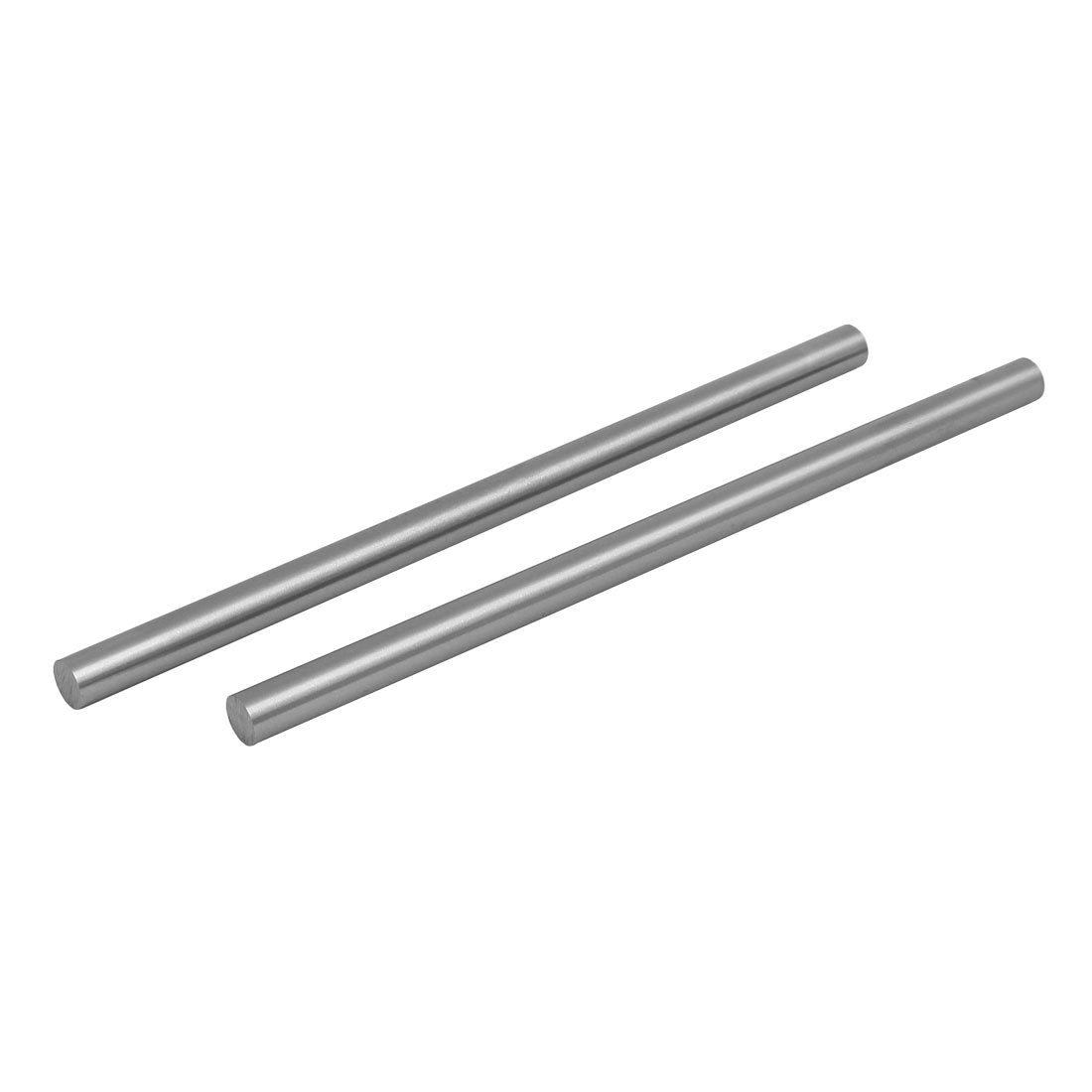 10mm Dia 200mm Length HSS Round Shaft Rod Bar Lathe Tools Gray 2pcs