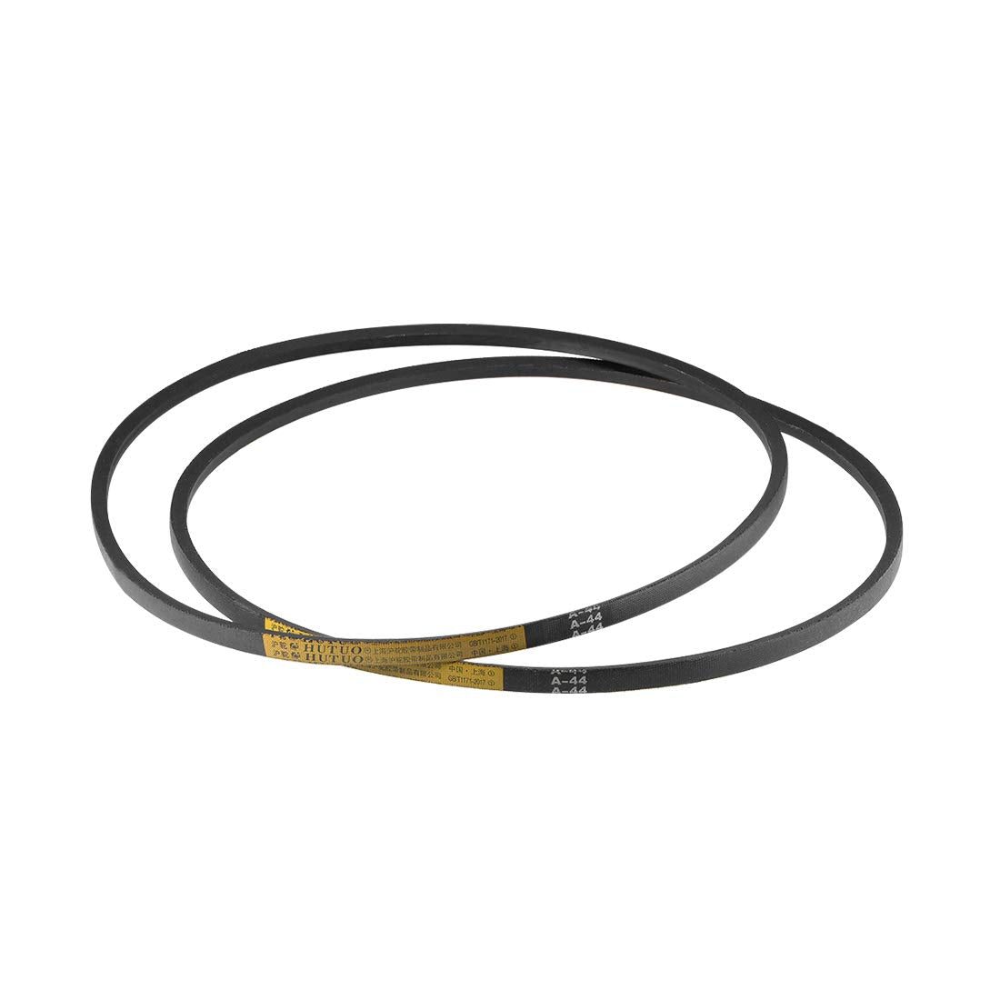 A44 Drive V-Belts 44" Pitch Length 13mm Width 8mm Thick JIS Standard A-Section Rubber Drive Transmission Belt 2pcs