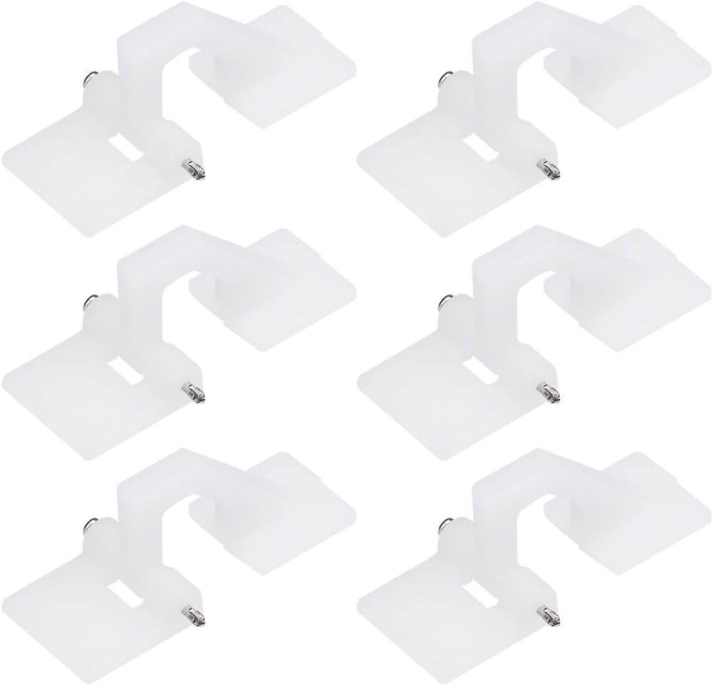 LinkMejor RC Hinges Adjustable Hatch Hinge L27 x W11 mm, for RC Model Airplane Parts 6pcs