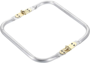 Metal Purse Frame 7 in, 1 Pcs Rectangle Frame Kiss Lock, Bag Frame Hardware Replacements for DIY Purse Handle Bag Making, Clutch Coin Purse Frames