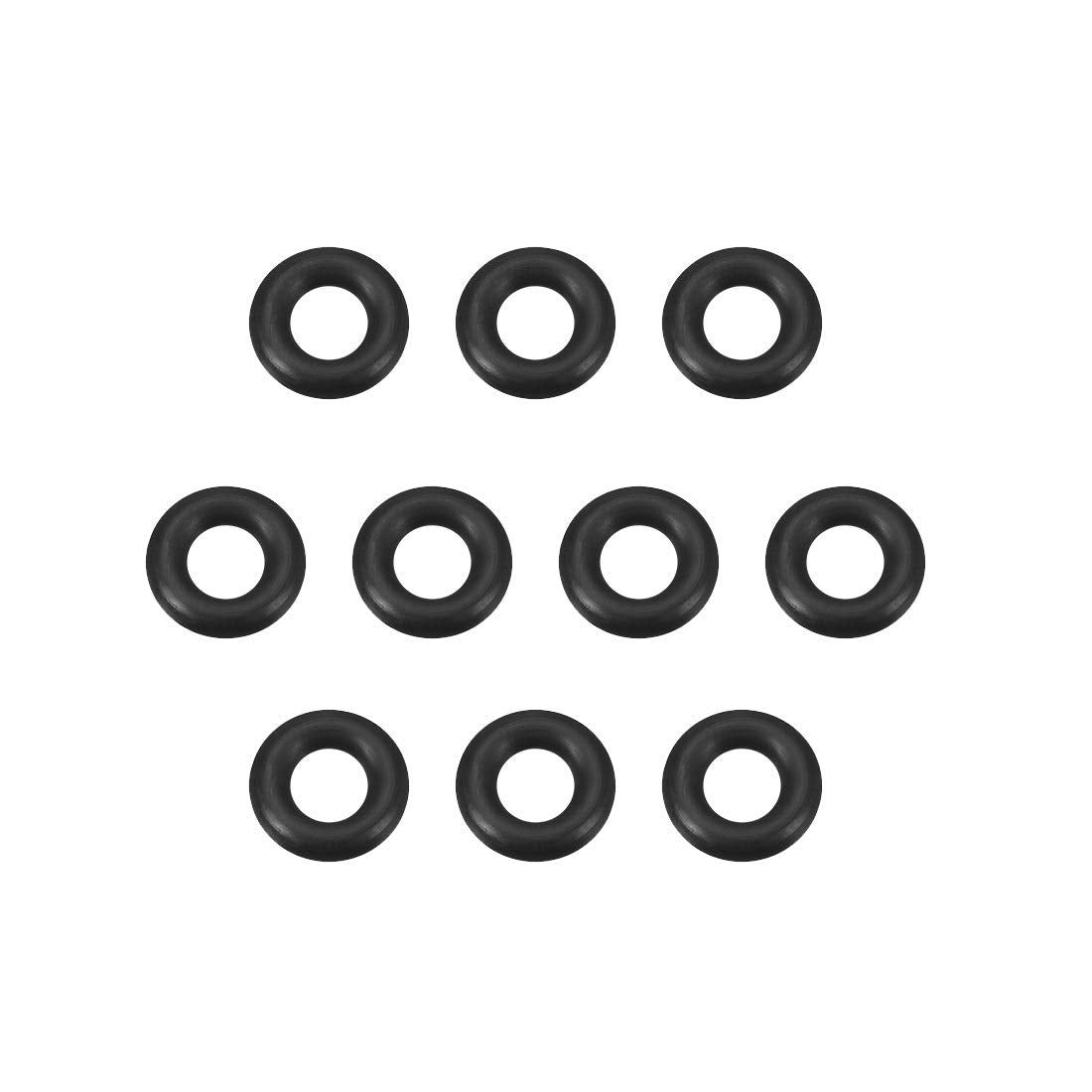 Nitrile Rubber O-Rings 12mm OD 6mm ID 3mm Width, Metric Sealing Gasket, Pack of 10