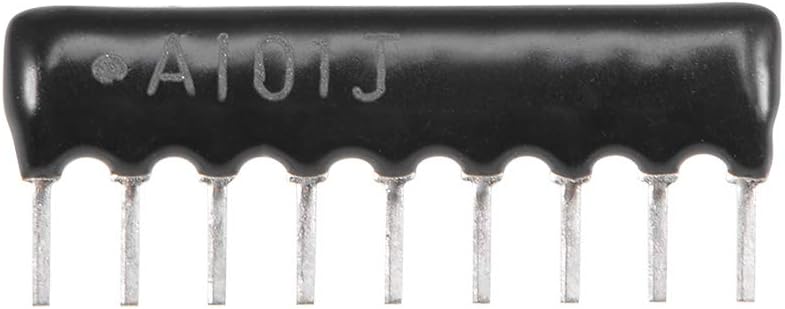 100 Ohm Resistor Network 1/8W SIP-9 Array 2.54mm Bussed Type 5% Tolerance 10pcs