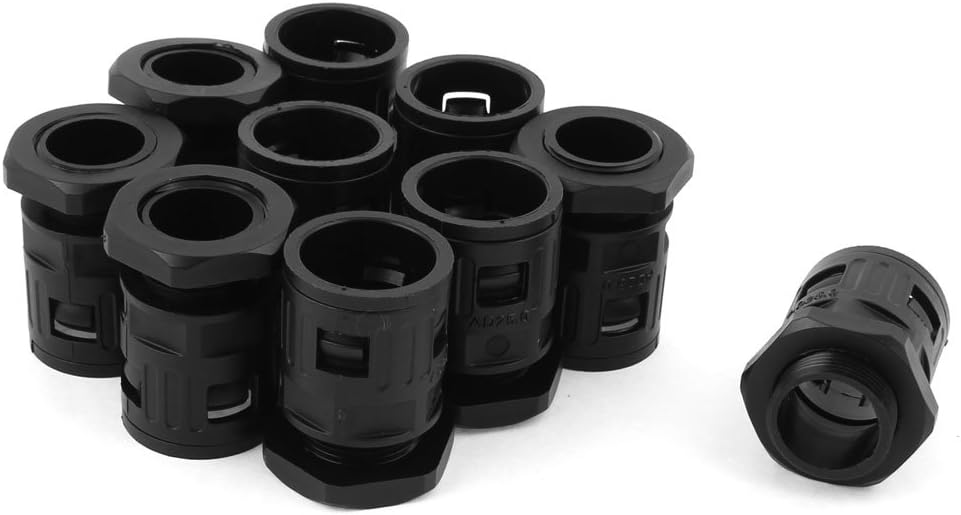 AD25 Corrugated Conduit 25mm Quick Connector Pipe Fitting 10Pcs