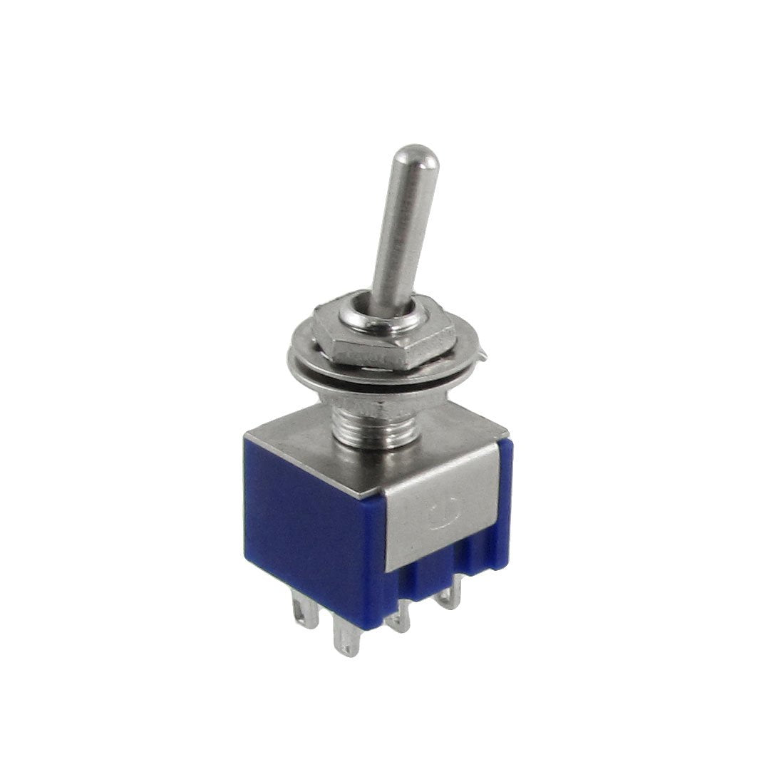 5 x AC 125V 6A 6 Pin DPDT On/On 2 Position Mini Toggle Switch Blue