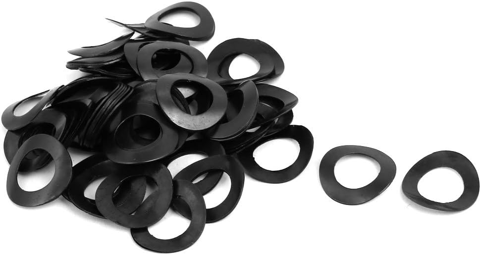12mm Fitting Dia Carbon Steel Compressed Type Curved Spring Washer 100pcs