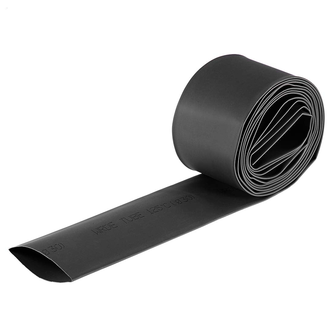 Heat Shrink Tubing, 30mm Dia 50mm Flat Width 2:1 Rate Shrinkable Tube Cable Sleeve 2m - Black